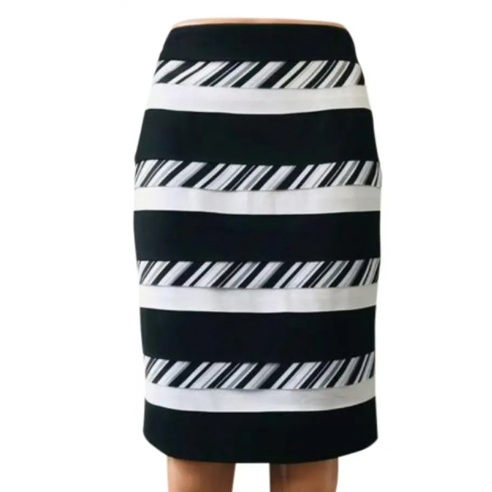 White House Black Market Striped Pencil Skirt